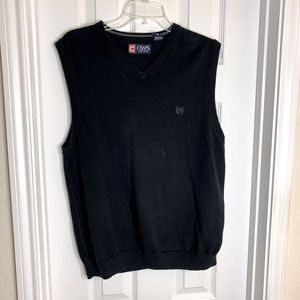 Chaps Brand Men Pullover Sweater Vest. Size M Color Black